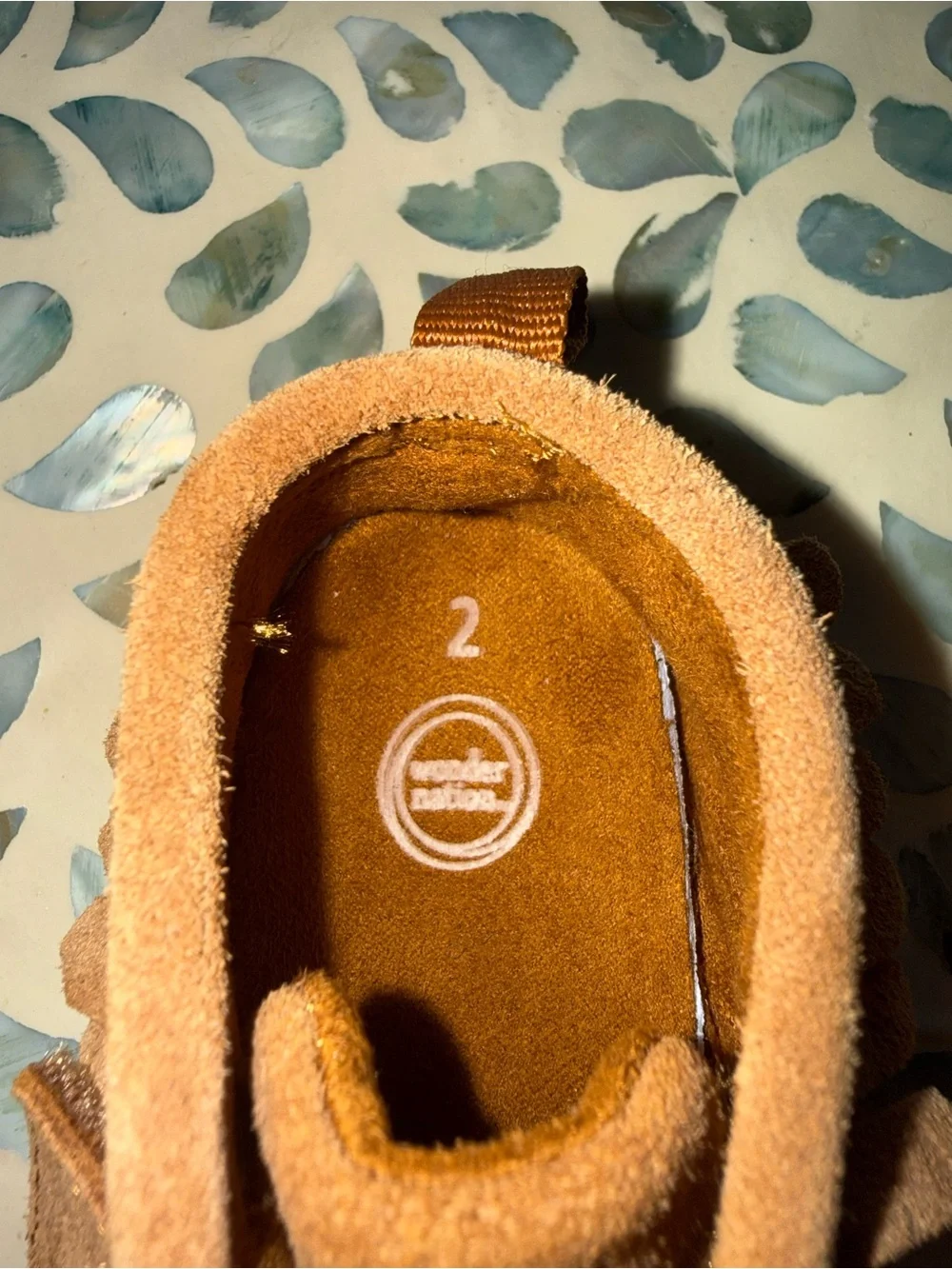 wonder nation Brown Suede Fringe Moccasins
